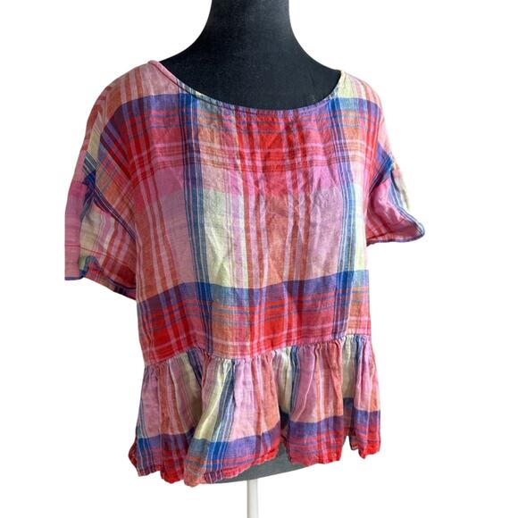 C&C California Multicolor Plaid Blouse - Picture 3 of 8